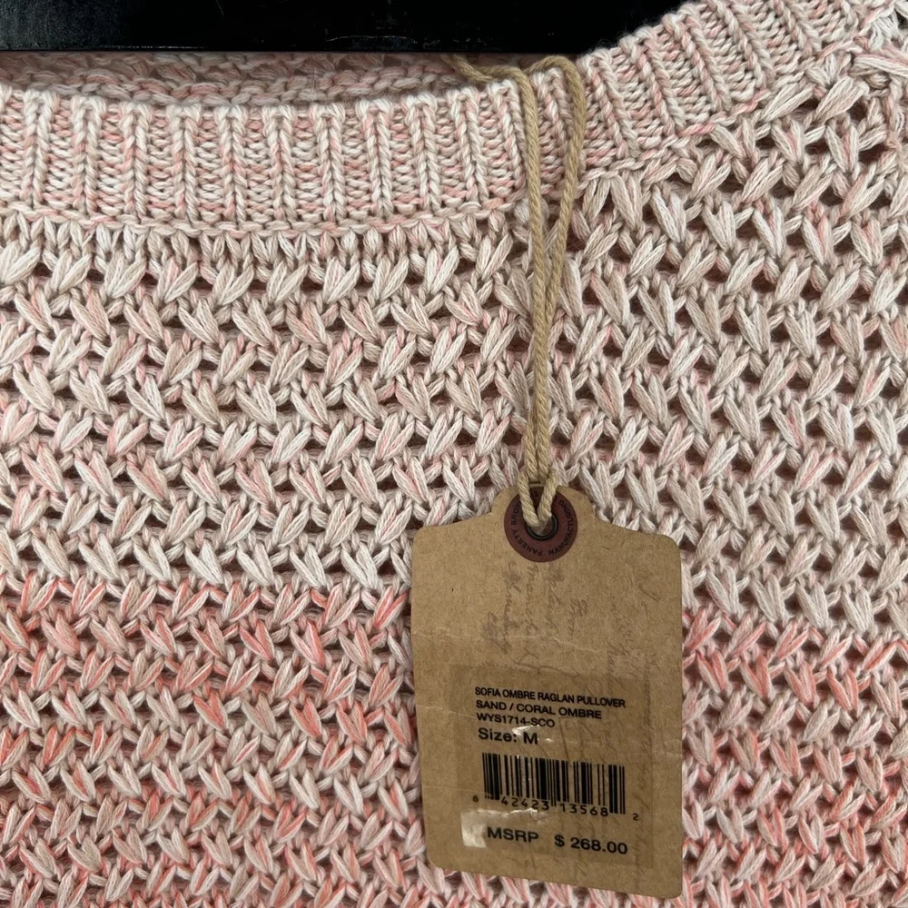 Faherty Pink Knit Sweater - Picture 3 of 5
